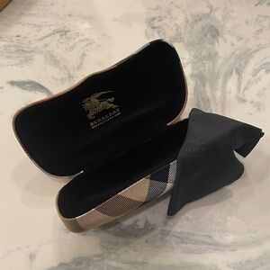Burberry Checkered Eyeglass Case with Black Interior